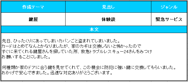 さいたま市 鍵屋レスキュー24